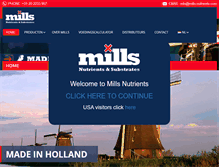 Tablet Screenshot of mills-nutrients.com